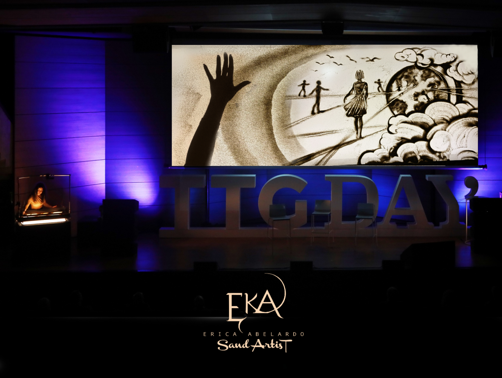 Erica Abelardo – Sand Artist per Eventi